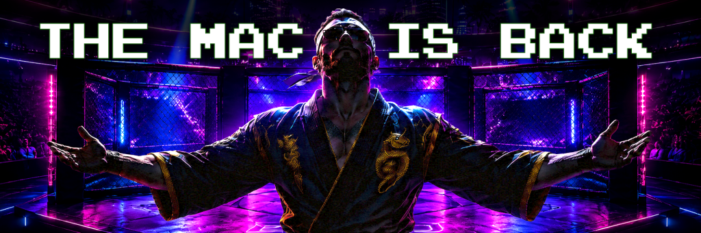 Bro Partners UFC-inspired banner showing a neon octagon, a martial artist in a black gi, and the headline The Mac Is Back And So Is The Traffic